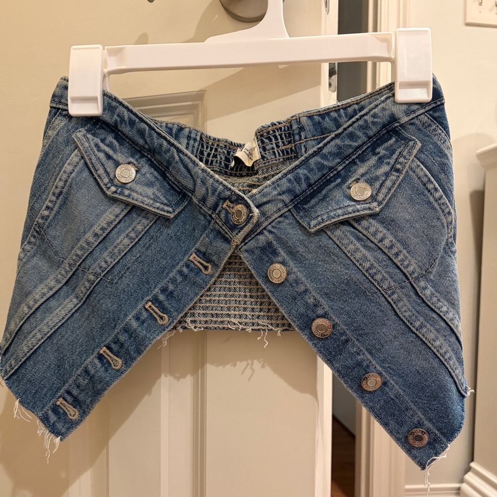 Zara denim top